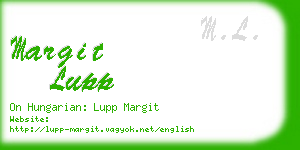 margit lupp business card